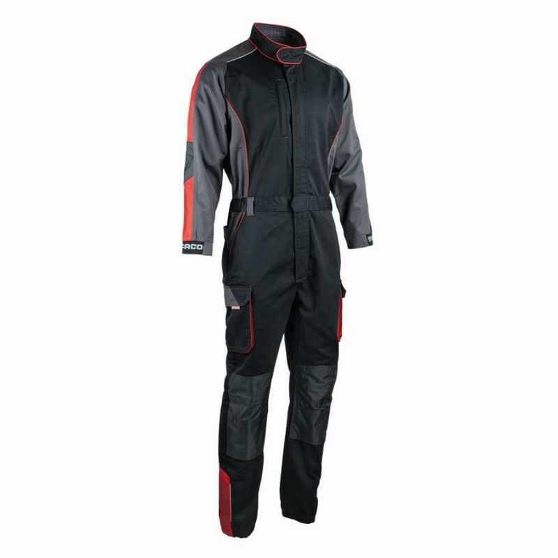 Combinaison simple zip Facom Racer Noir/Gris/Rouge Taille xxl - FXWW4010E-XXL