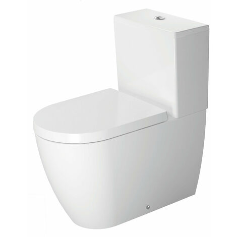 Combinaison WC autonome Duravit ME by Starck, lavable, avec HygieneGlaze, fixation comprise, pour réservoir de chasse en saillie, 4,5 l, 370 x 650 mm - 2170092000