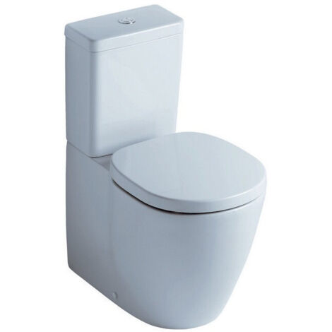 Combinaison WC sur pied à fond creux CONNECT 360 x 660 x 775 mm blanc IDEAL STANDARD