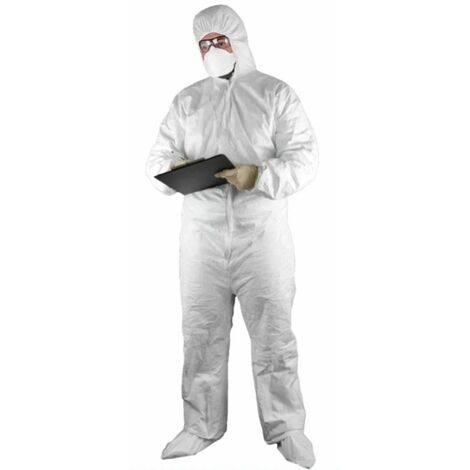 Combinaisons jetables Lab One Tyvek type 5 6 blanc TXL SEGETEX EIF CT954