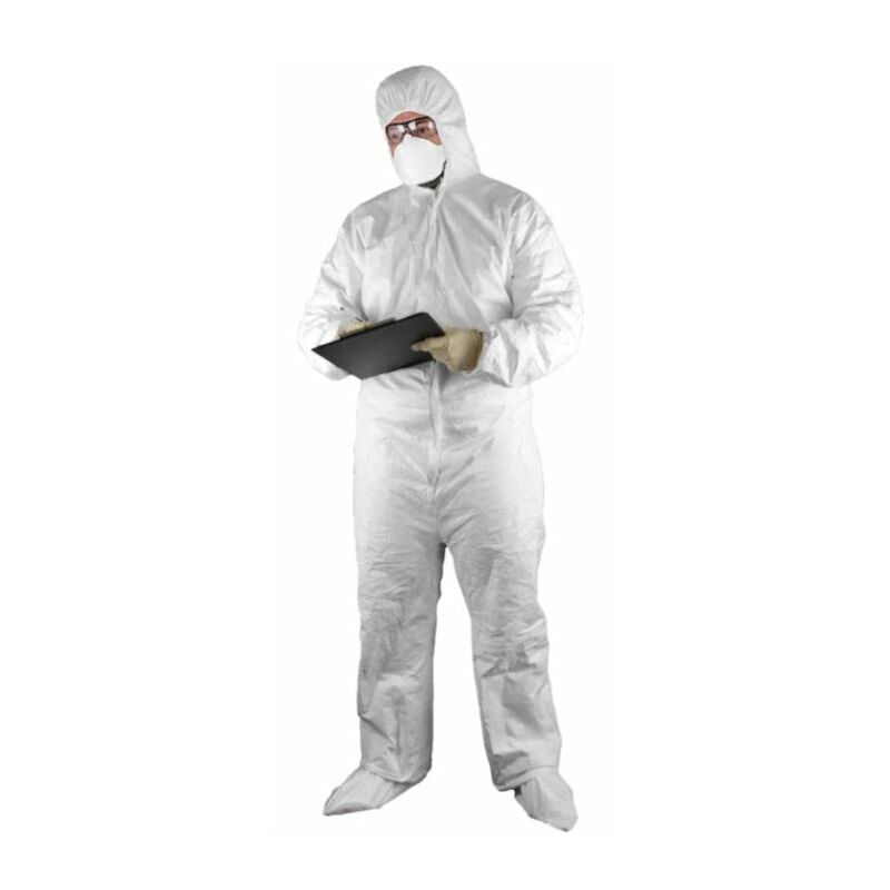 Combinaisons jetables Lab One Tyvek type 5/6 blanc T2XL - segetex-eif - CT955