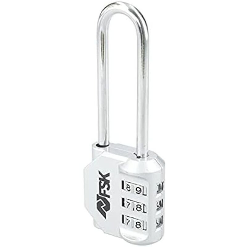 Combination locks - FERRESTOCK - FSKCAN329SI - 3 digits - 30 mm - Silver zinc