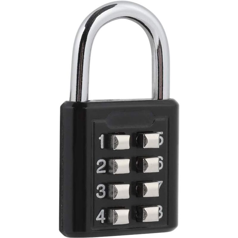 Image of Combination Padlock, Security Code Padlock with 8 Digit Locking Code for Hand Luggage