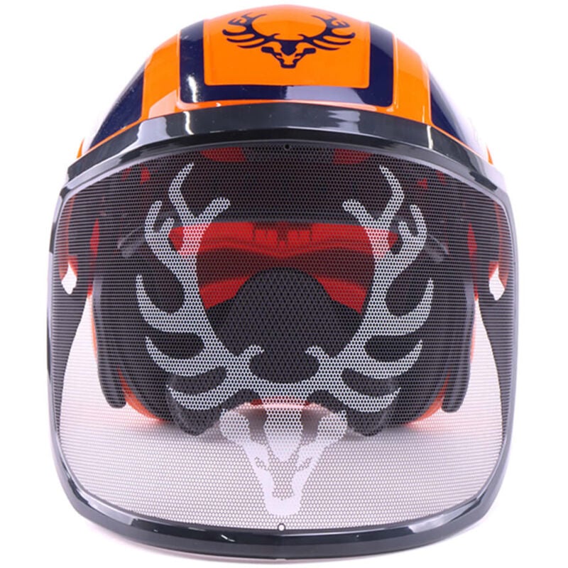 Combiné casque Protos Integral Forest KOX Edition orange/bleu