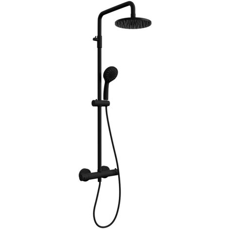 Combiné de douche et douchette DISQUE - Black Mat