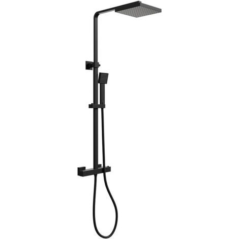 Combiné de douche et douchette SQUARE - Black Mat