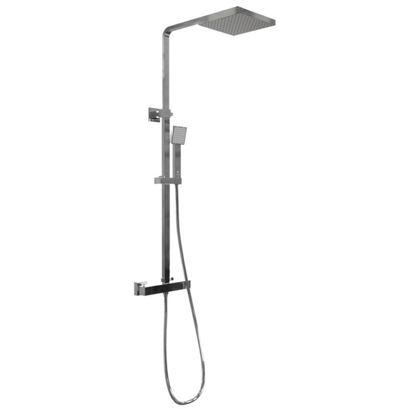 Combiné de douche et douchette square - Chromé