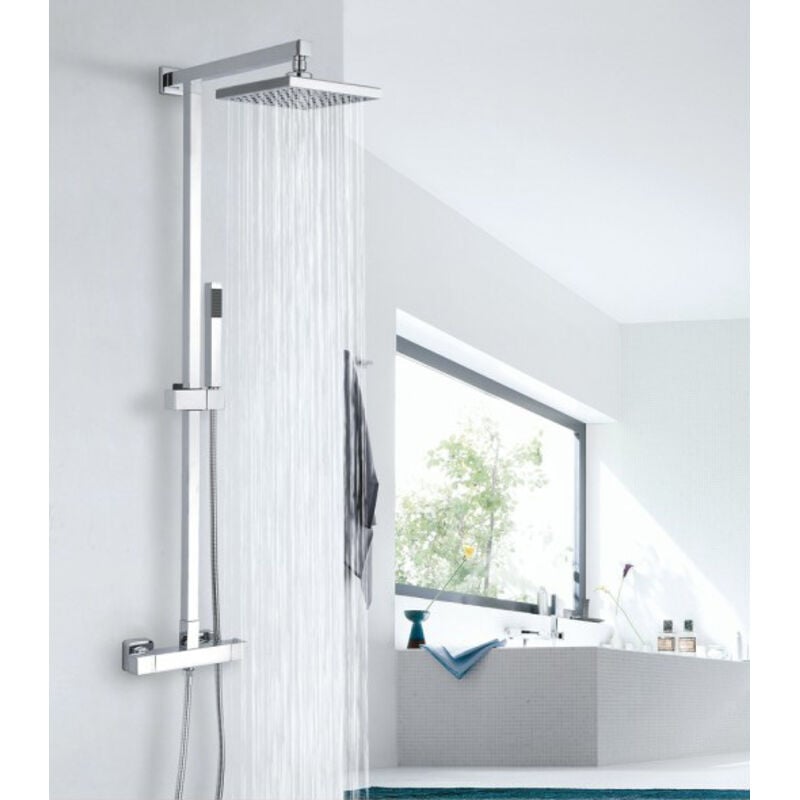 Colonne de douche thermostatique murale laiton - 165x22cm - sedal 8921C - Bernstein