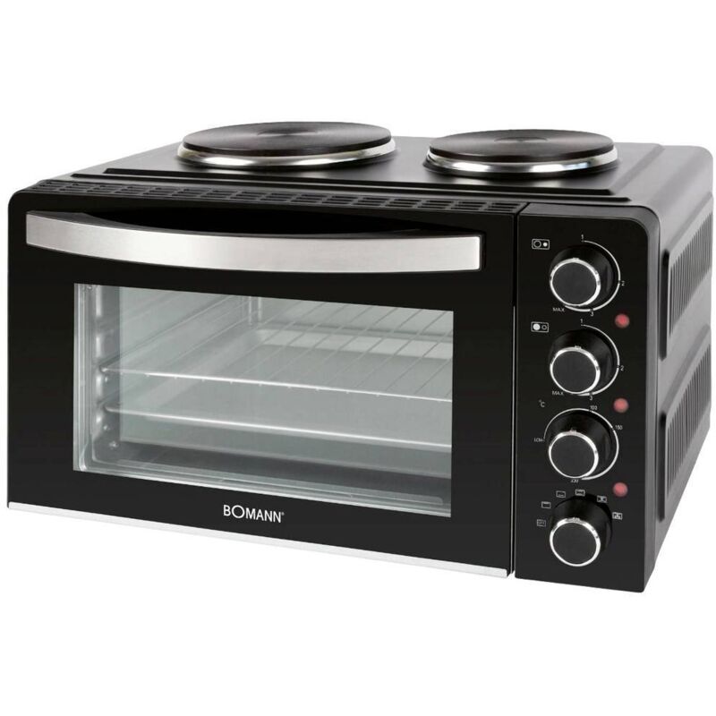 Bomann - Combiné four 28L et double plaques de cuission KK6059CB