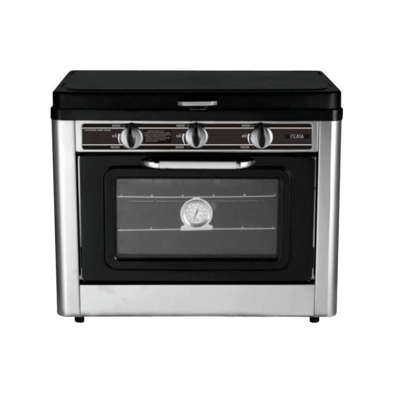 Sans Marque - Combiné four / réchaud 2 feux de camping - incasa - 016463