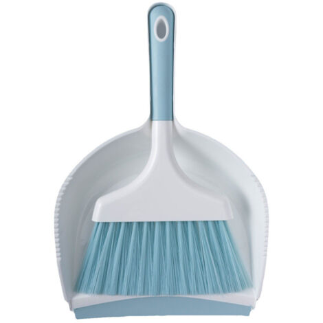 combiné pelle-balayette - ramassage d'appoint - bords cranté - ergonomique - Bleu
