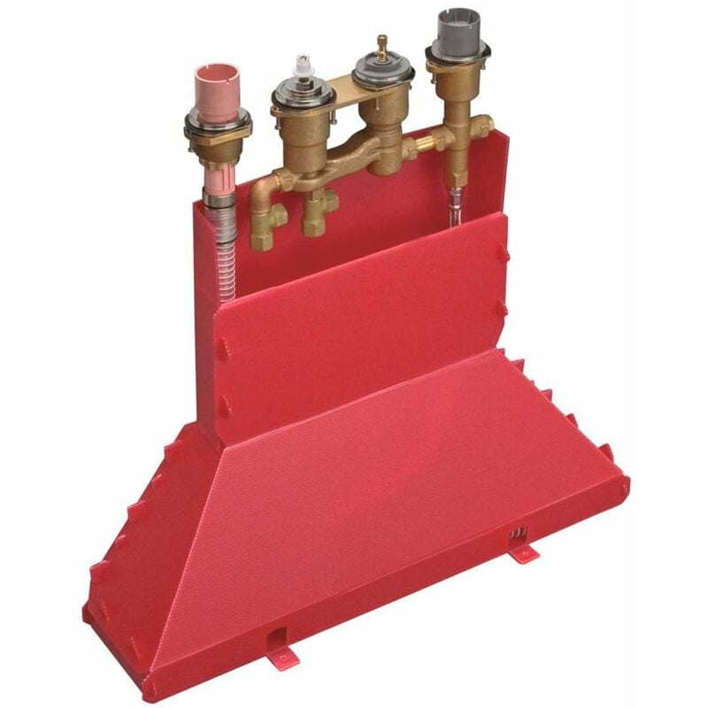 Axor Systèmes de bords de baignoire - Corps d'encastrement pour mélangeur thermostatique quatre trous à monter sur bord de baignoire, 15482180