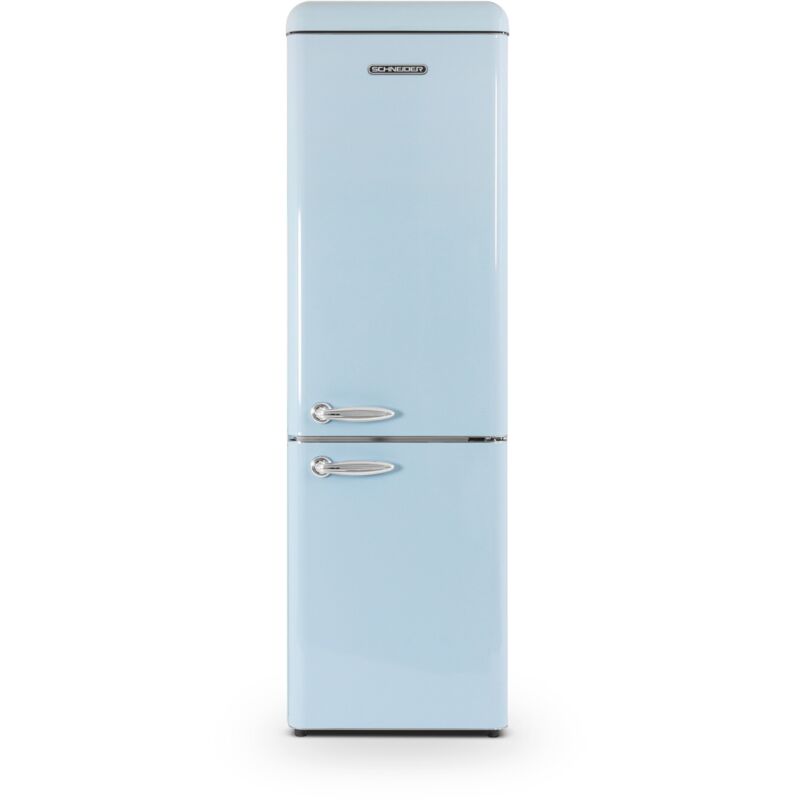 Schneider - SCCB250VBL Réfrigérateur combiné bleu vintage 249L clE 39dB