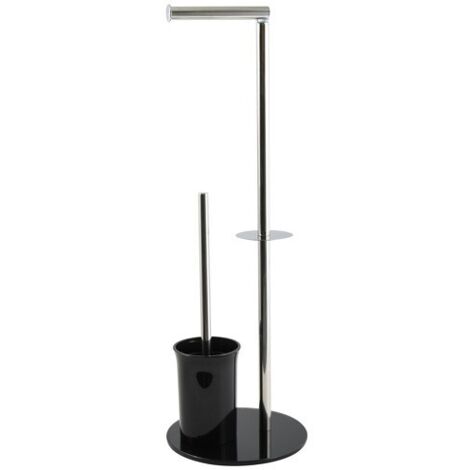 Combiné wc Inox & Verre Noir MSV