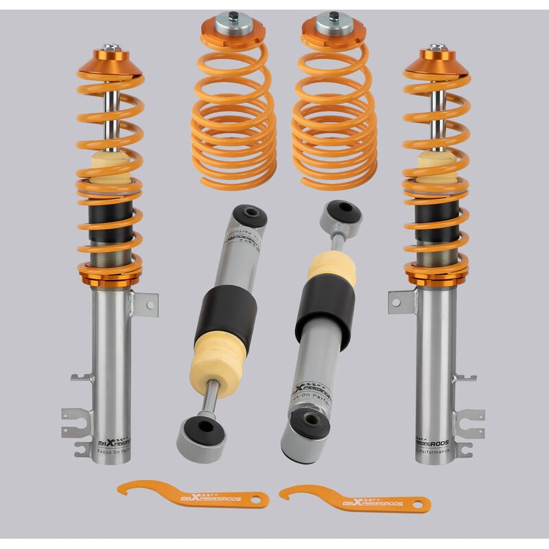 Maxpeedingrods - Combinés filetés pour Fiat 500 Ford Ka Mk2 Réglable Suspension Coilovers Shock