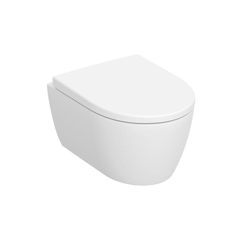 Geberit - iCon, set pour wc suspendu, Rimfree, siège de wc inclus,