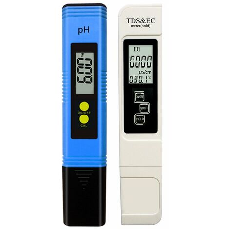 Medidor de PH Protable LCD Digital PH Meter Pen Acuario Piscina Agua Vino Tester para Hidroponía Consumo Doméstico Y Acuario 