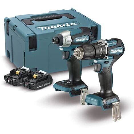 Combo DTD155Z + DHP483Z BL 18V LXT 2Ah 2 bat. MakPac marca Makita
