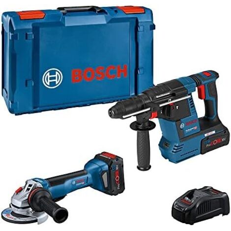 COMBO KIT 2 OUTILS 18V : GWS 18V-10 P+ GBH 18V-26+ ProCORE18V 2x5,5Ah + GAL 1880