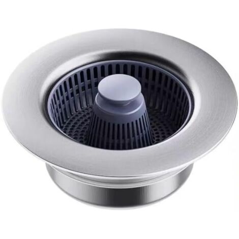 Combo tappo di scarico standard da 3-1/2" - Filtro per lavello da cucina in acciaio inossidabile 3 in 1