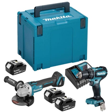 MAKITA Kit DLX2334J (DHP485 DGA504 3 x 3,0 Ah DC18RC MAKPAC 4)