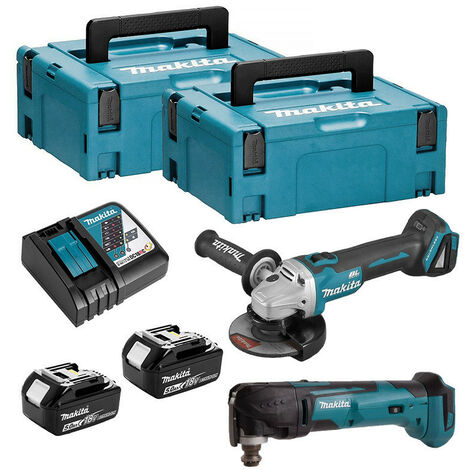 Combopack 2 outils (2x 5.0 Ah) (DGA504 + DTM51) - MAKITA DLX2154TJ1