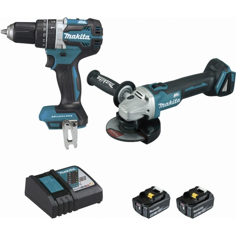 Makita Ensemble de 2 machines DGA506 + DHP484 DLX2210TJ1 - vue 2