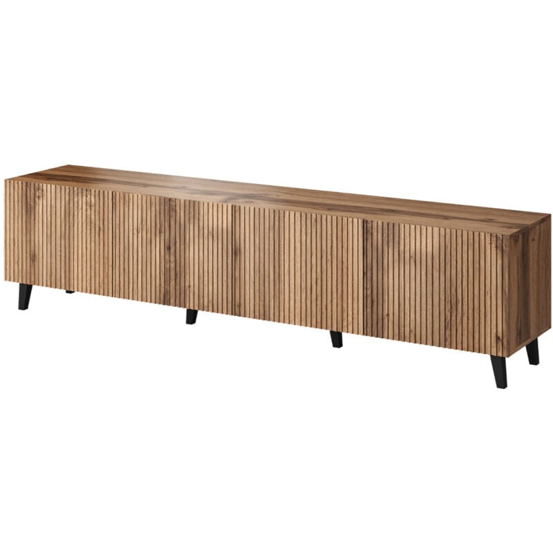Bestmobilier - Come - meuble tv - bois - 200 cm - style contemporain - bois