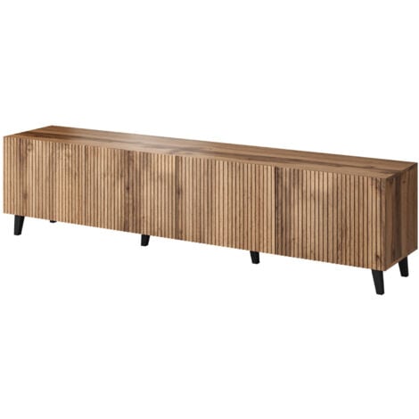 BESTMOBILIER Come - meuble tv - bois - 200 cm - style contemporain - bois