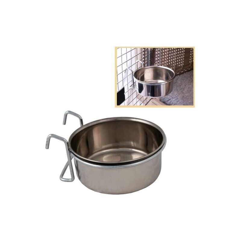 

Comedero bebedero para jaulas CON SOPORTE JAULA 900 ML.