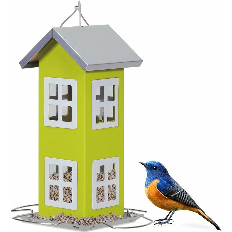 

Comedero Colgante para Aves Alimentador de Pájaros 26x12x12cm para Jardín Patio Alféizar Exterior