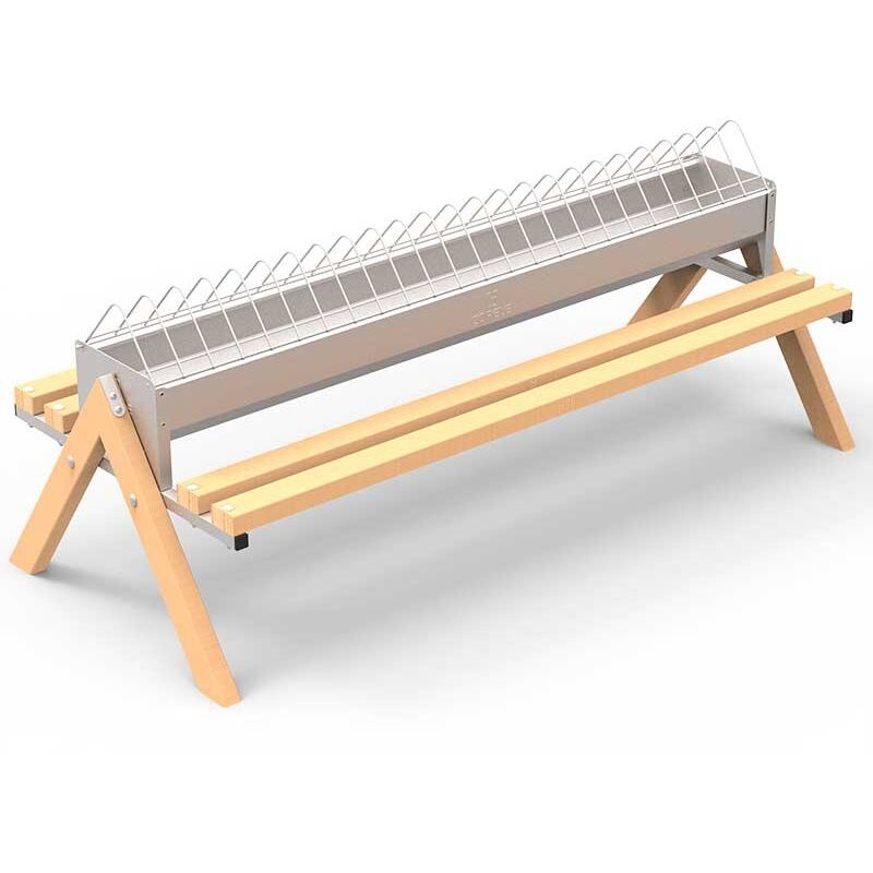 Comedero corral con patas 120 cm - CCOP120