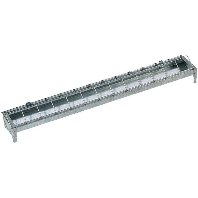 

Comedero de 50 cm galvanizado. Para pollitos y aves de corral.