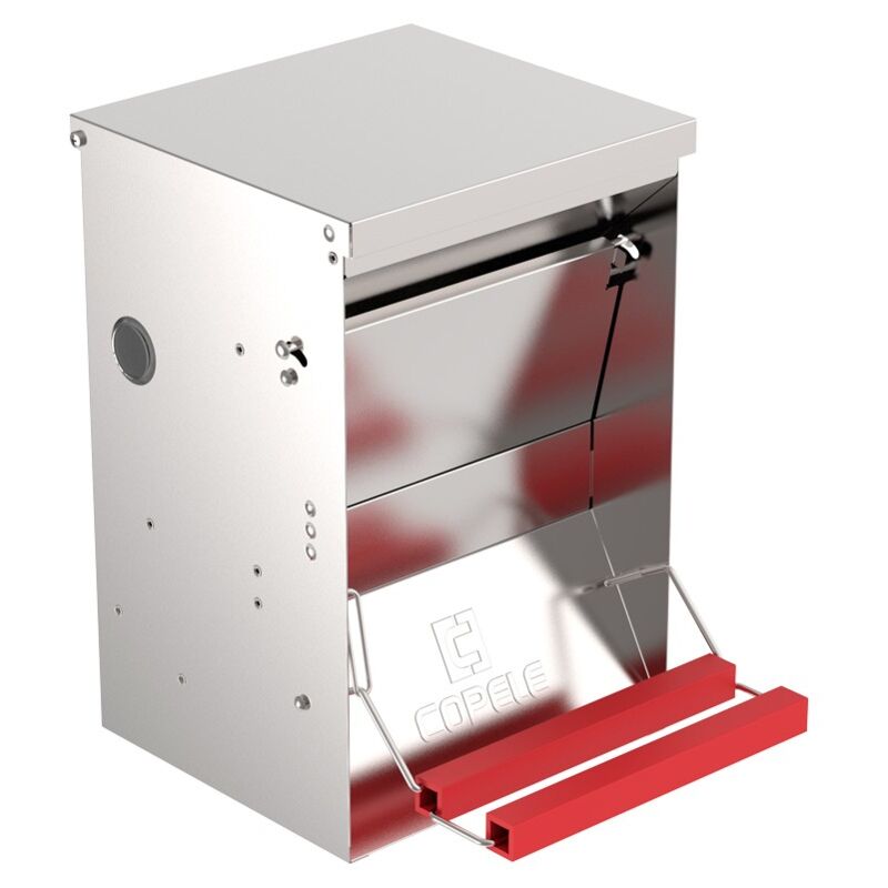 

Comedero de apertura mécanica gallinas 6 Kg vert.