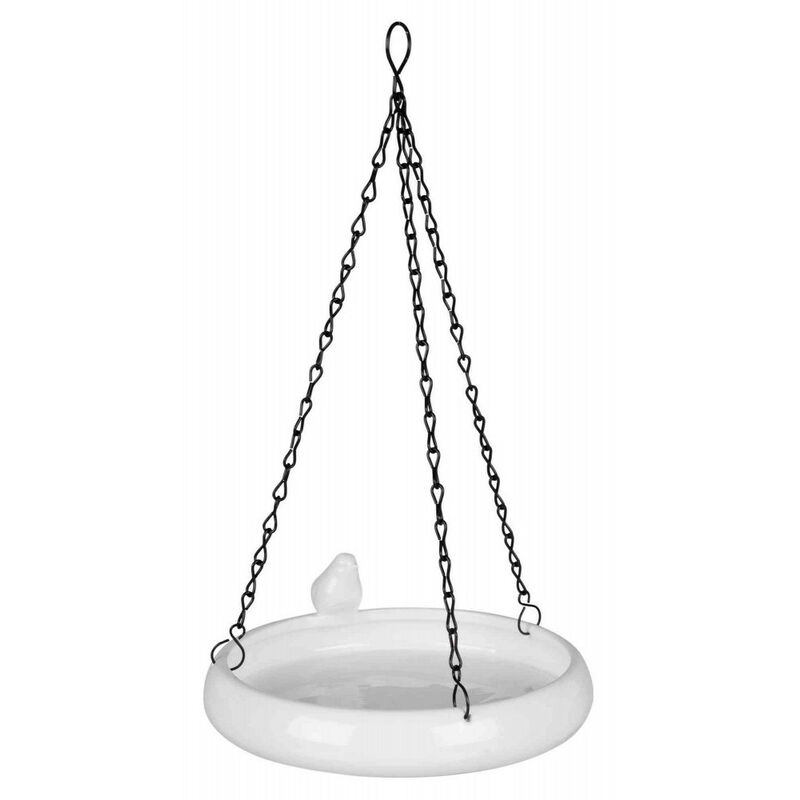 

Comedero de cerámica para pájaros o bañera para colgar