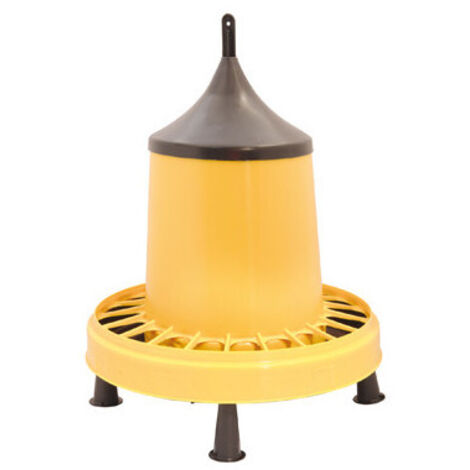 Comedero de tolva de 15 kg para pollos – Plástico alimentario Ø43xH43 cm