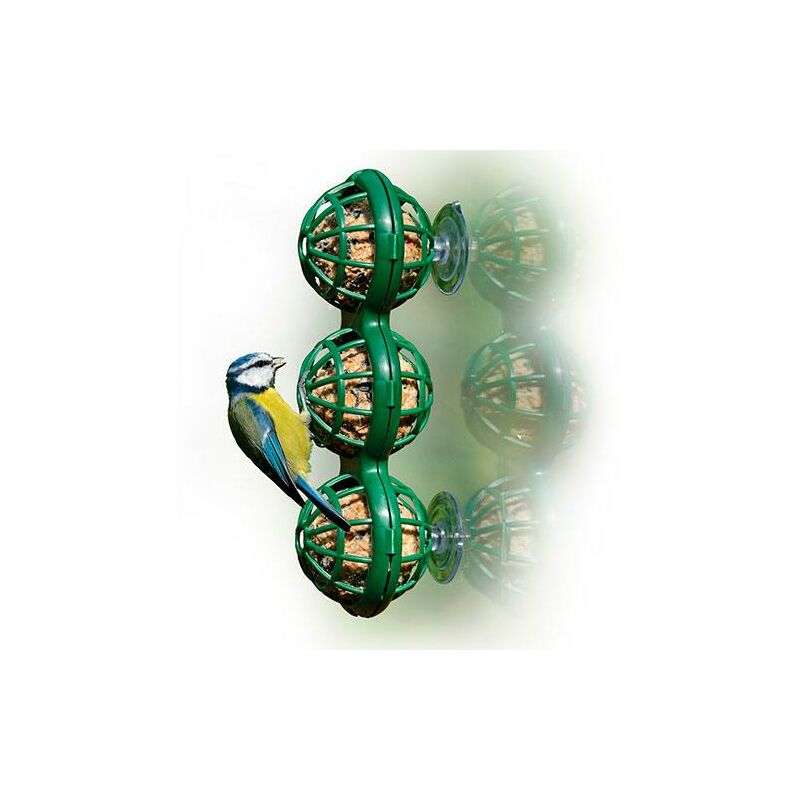 

Comedero de ventana triple para bolas de sebo