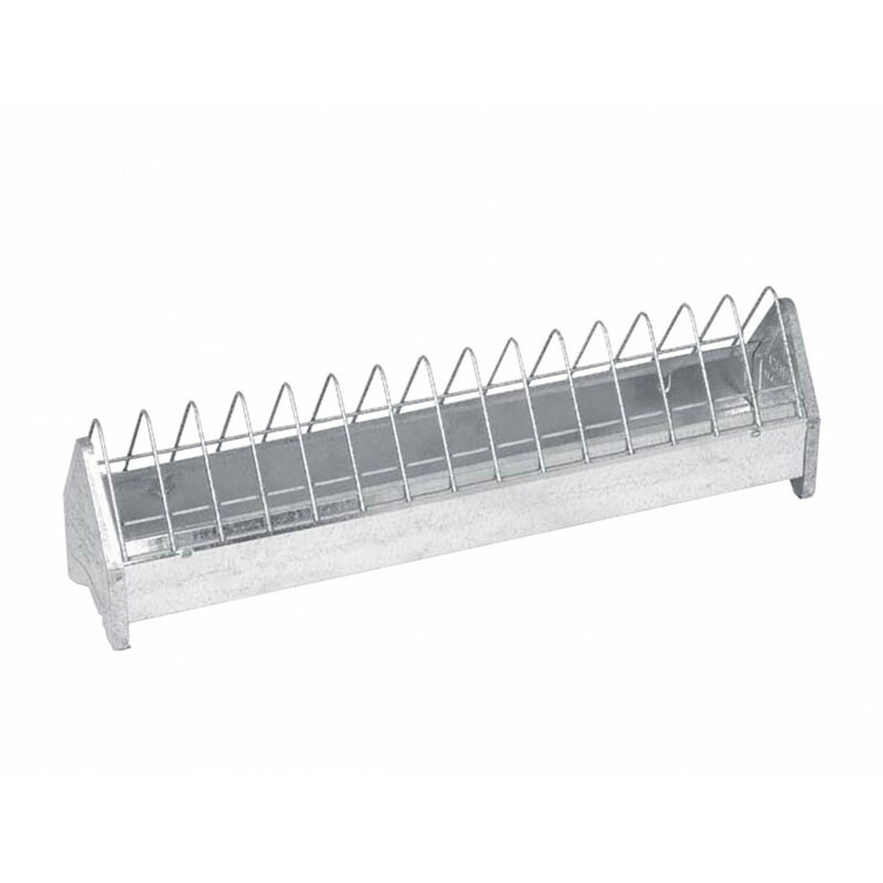 

Comedero galvanizado para pollos. 75 cm. de patio bajo.