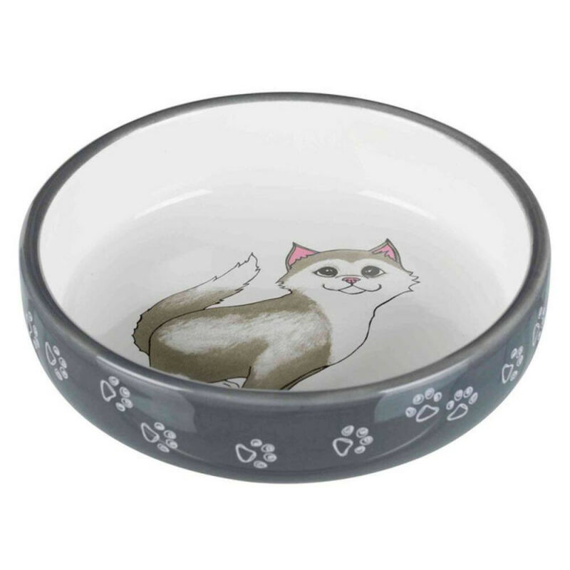 

Comedero Gatito Hocico Corto 15Cm Gris 0.30L