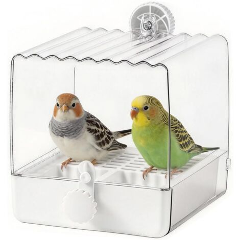 Comedero multifuncional para pájaros, bañera para jaula de pájaros