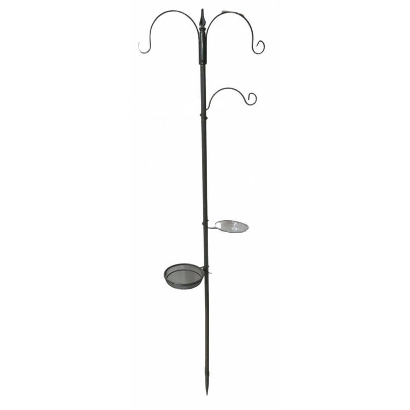 

Comedero para pájaros sobre soporte. Altura total 189 cm.