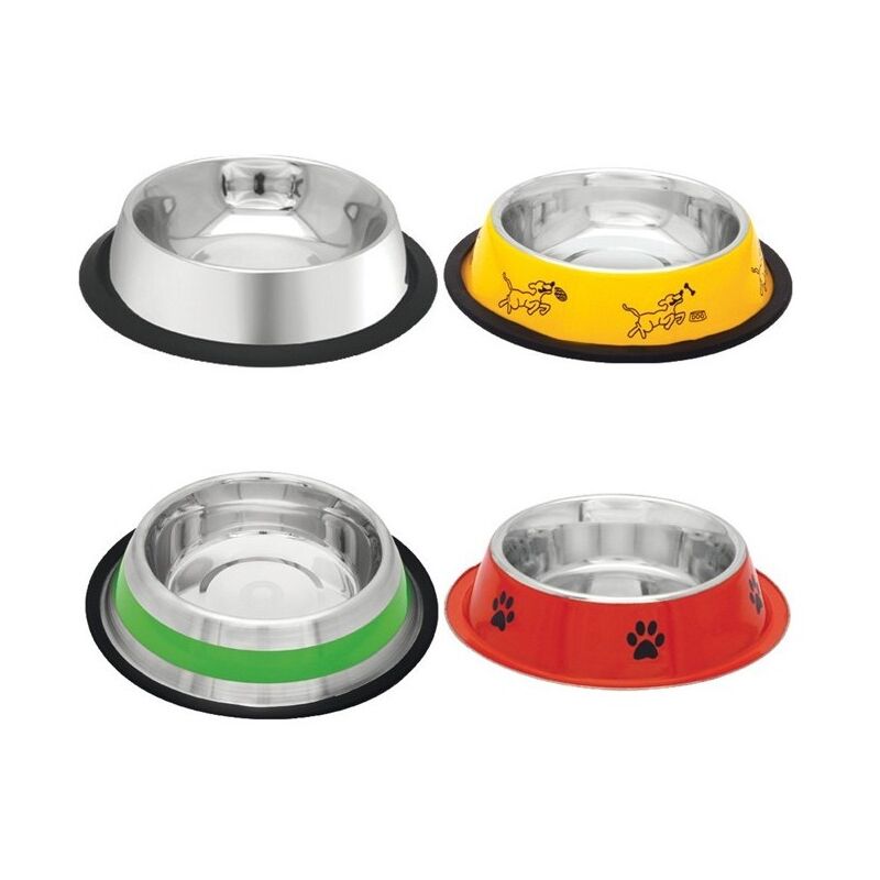 

Comedero perros acero inoxidable goma antideslizante - Gris - size XS