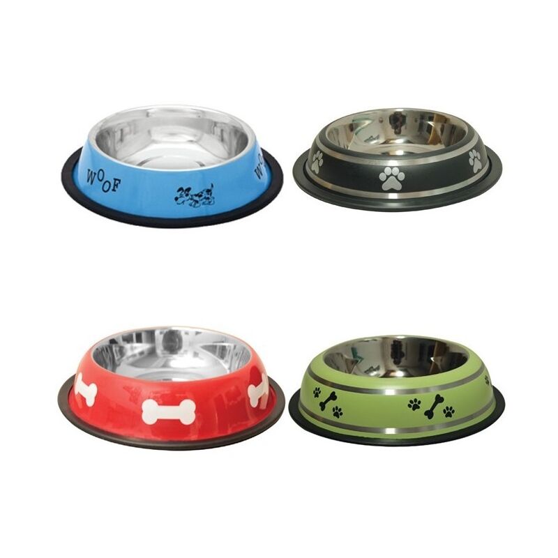 

Comedero perros acero inoxidable goma antideslizante n2 - Rojo - size XL