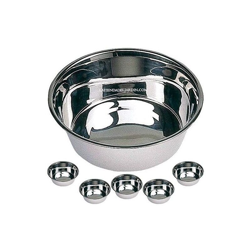 

Comederos de acero inoxidable 1,75, 2,80 o 4 litros - size 25 cm