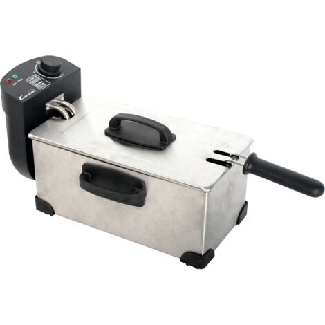 COMELEC freidora inoxidable 3 litros 2000w 3071 , Freidora eléctrica 3 litros 3071Indicador luminoso y temperatura ajustableCubeta esmaltadaTemperatura hasta 190 grados