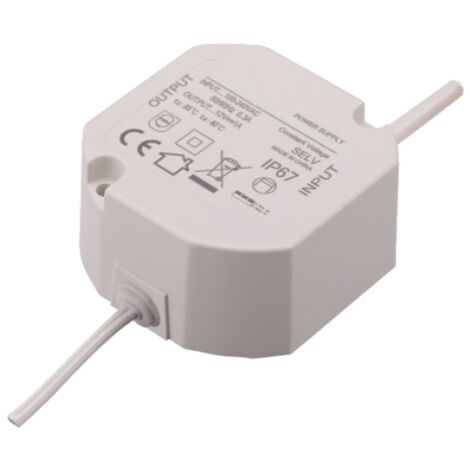 Comelit 12V DC IP67 White PS1213A alimentation encastrée pour caméras Comelit