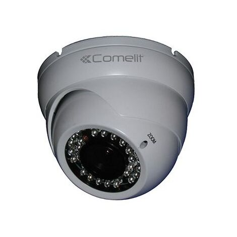 COMELIT AHCAM639ZB Caméra AHD Minidôme 3MP, Zoom 2,8 -12mm, IR 35m