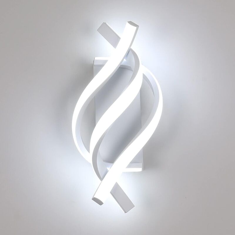 Comely - Applique Murale Intérieure, 22W Intérieur Lampe Murale Moderne, Arc Créatif Métal Lampe Murale led 2500LM pour Chambre Couloir Salon