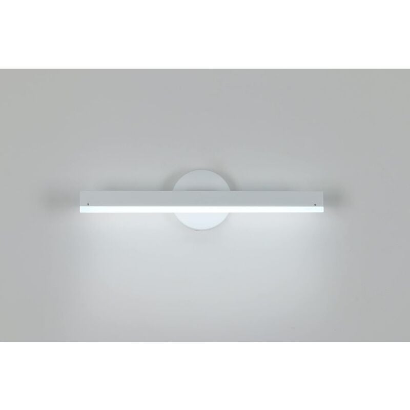 Applique Murale led Intérieure Blanc 12W, Lampe Murale en Aluminium Rotative à 360°, Applique Murale Moderne pour Salon, Chambre, Escalier et Couloir