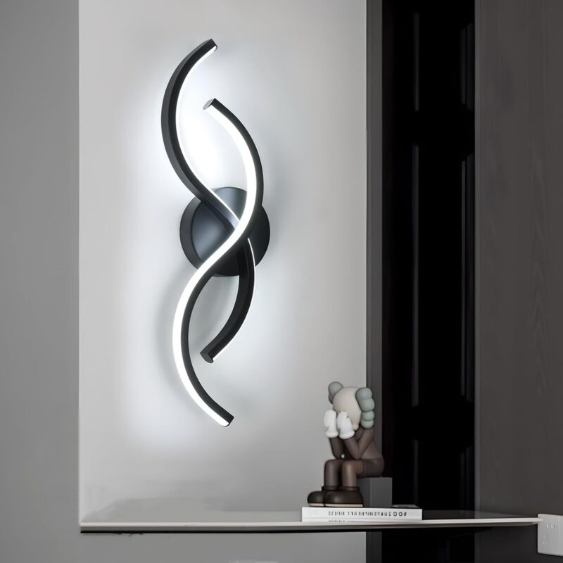 Applique Murale Intérieure led, 15W 1687LM Créativité Design Lampe Murale led Chambre, 41CM Luminaire Mural Moderne en Acryliquel pour Salon Cuisine